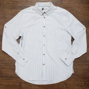 Men's Five Four Pinstripe Button Down Dress Shirt